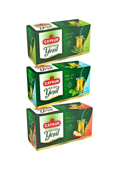 Herdem Sade Naneli Ve Elmalı Yeşil Çay Paketi