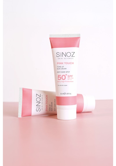 Sinoz Pink Touch Aydınlatıcı ve Ton Eşitleyici Pembe Yüz Güneş Kremi SPF50 50 ML
