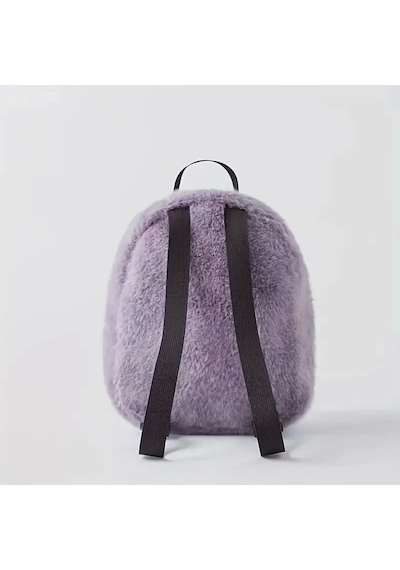 Kuromi Peluş Sırt Çantası Pembe - Mor Kaliteli Sevimli Karikatür Tasarım, Ayarlanabilir Askı Hafif G Çok Renkli