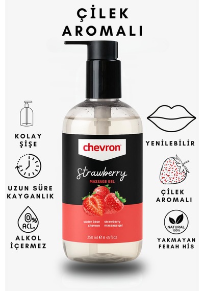Chevron Çilekli Kayganlaştırıcı Jel 250 ML
