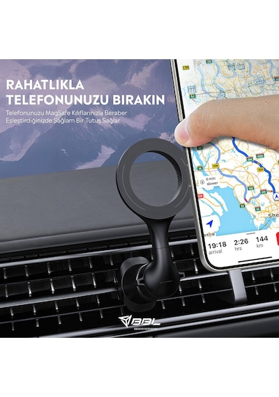 M-safe Magnetik 360 Dönebilen Havalandırma Tasarım Araç Telefon Tutucu 2 Mixed