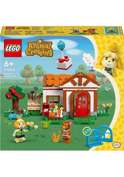 LEGO® Animal Crossing™ Isabelle Ev Ziyaretinde 77049 6+ Yaratıcı Oyuncak Yapım Seti - 389 Parça