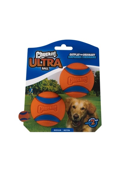 Chuckit Ultra Ball 2'li Köpek Oyun Topu Orta Boy 6.5 CM