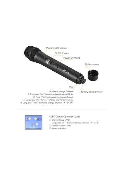 Boya Wm8 Pro K 3 Kablosuz El Mikrofon Seti