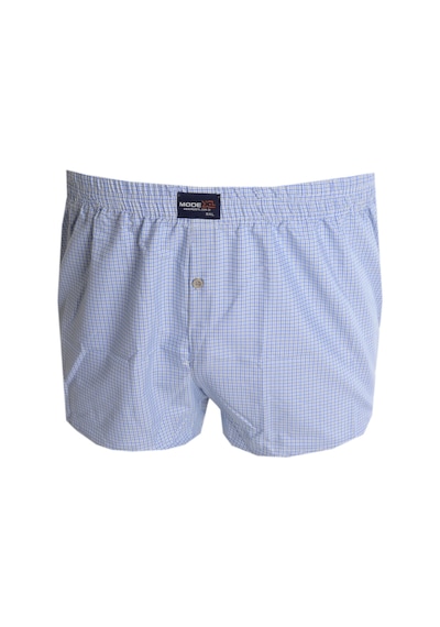 Mode Xl Büyük Beden Erkek Boxer Desenli Poplin 6348 Indigo 001