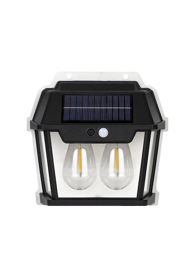 Solar Outdoor Lamba Siyah