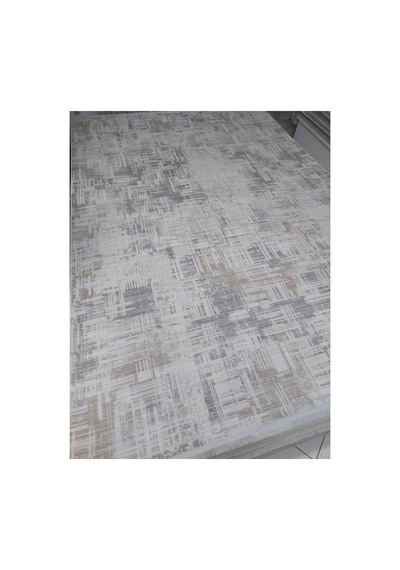 Forza Akrilik İplik Dokuma 200x290 6m2 Halı Beyaz - Gri
