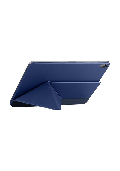 İpad Air 13 2025 M3 Uyumlu Pitaka Folio 3 Kalem Bölmeli Standlı Kılıf Lacivert Kapaklı Kılıf