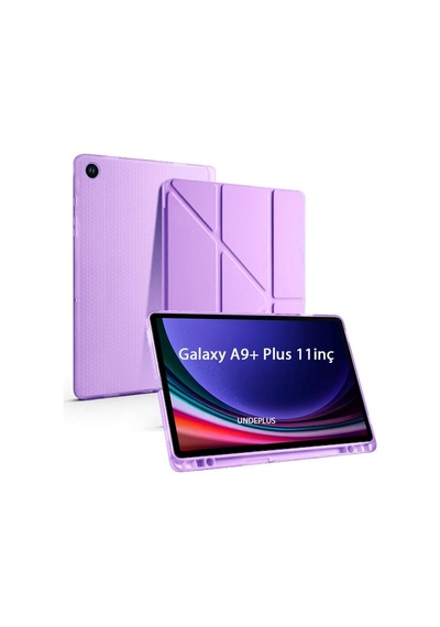 A9 11inç X210 X215 X216 İle Uyumlu Kılıf Kalem Bölmeli Trifolding Case Lila Sku: Zeusb0dy9ynyfc Arka Kapak