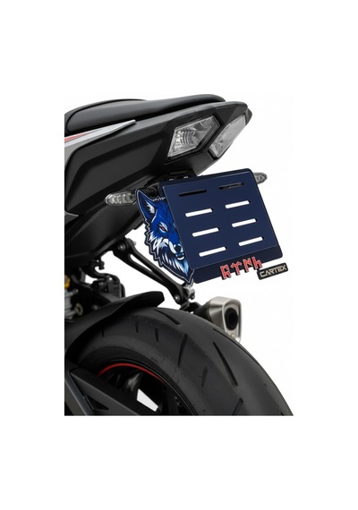 Bozkurt Türk Motor Plaka Çerçevesi 1 Adet Esnek Plakalık Motor Plakalık Pleksi