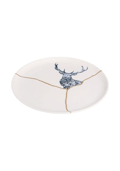 Porland Spirits Geyik Düz Tabak 20 Cm Sku: Smg8690010556844 Açık Gri