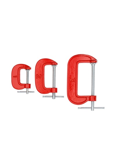 Vidalı Mengene 3'lü Set 25 Mm, 50 Mm, 75 Mm