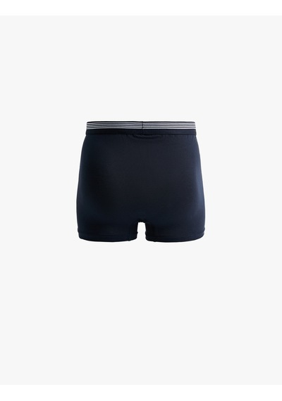 Koton Lastik Detaylı Pamuklu 3'lü Boxer Seti Antrasit 6wlm90070mk Antrasit