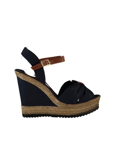 Fox Shoes Lacivert Kadın Dolgu Topuklu Ayakkabı 9674071005