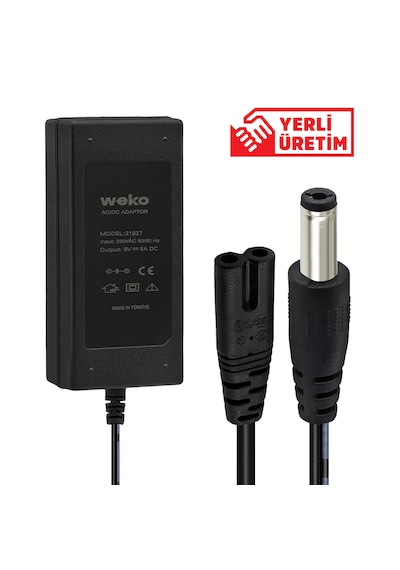 Weko 9 Volt 5 Amper 5.5x2.5mm Soket Şarj Cihazı - Güç Adaptörü