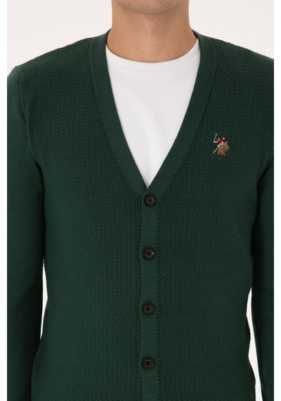 U.s. Polo Assn. Erkek Koyu Yeşil Hırka Triko 50307952-vr079 Koyu Yesıl