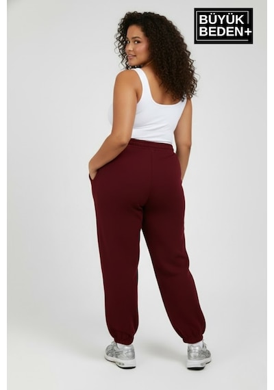 Süperlife Kadın Büyük Beden Brooklyn 1970 Baskılı Paça Lastikli Jogger İnce Eşofman Altı Spr26beak951-3 Bordo Süperlife Kadın Büyük Beden Brooklyn 1970 Baskılı Paça Lastikli Jogger İnce Eşofman Altı Spr26beak951-3 Bordo