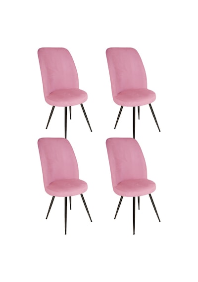 Saray Sandalye Esb 4 Adet - Pembe Çok Renkli