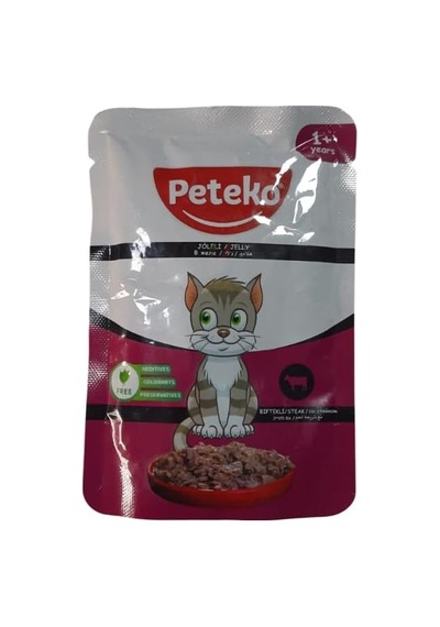 Pouch Jelly Biftekli Kedi Konserve 85 Gr