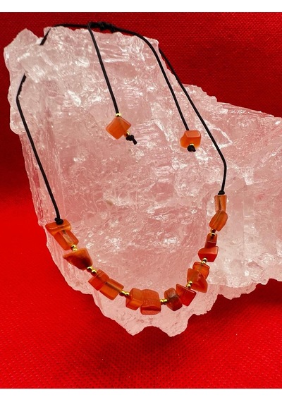 Gümüştel El Sanatları Sertifikalı Doğal Taş Kedi Gözü Tasarım Bileklik Handmade Aaa Kalite Turuncu