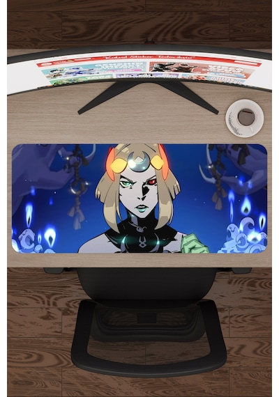 Hades 2 Kaymaz Dikişli Kauçuk Oyuncu Mousepad V3 - 70x30 Xl Gaming Mouse Pad Fare Altlığı