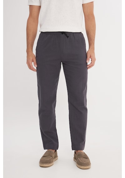 AC&Co / Altınyıldız Classics Erkek Antrasıt %100 Pamuk Slim Fit Dar Kesim Beli Bağlamalı Yan Cepli Pantolon Antrasit AC&Co / Altınyıldız Classics Erkek Antrasıt %100 Pamuk Slim Fit Dar Kesim Beli Bağlamalı Yan Cepli Pantolon Antrasit
