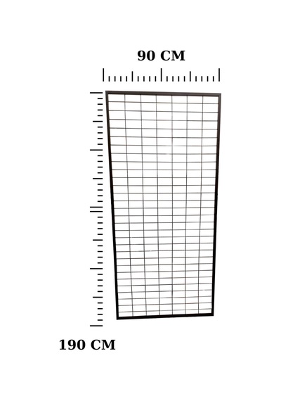 Tel Pano Standı Duvara Monte 90x190 Cm Bijuteri Çorap Telefon Standı 40 Adet Kanca