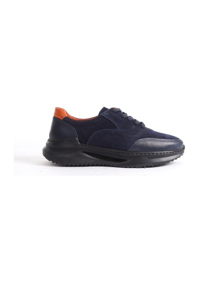 Mubiano Hakiki Deri Mbkry301-lcv Erkek Lacivert Sneaker & Spor Ayakkabı Lacivert