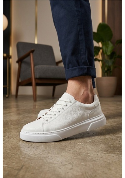 DMR Elegance Blf-010 Erkek Sneaker Günlük Casual Spor Ayakkabı Beyaz Rekli