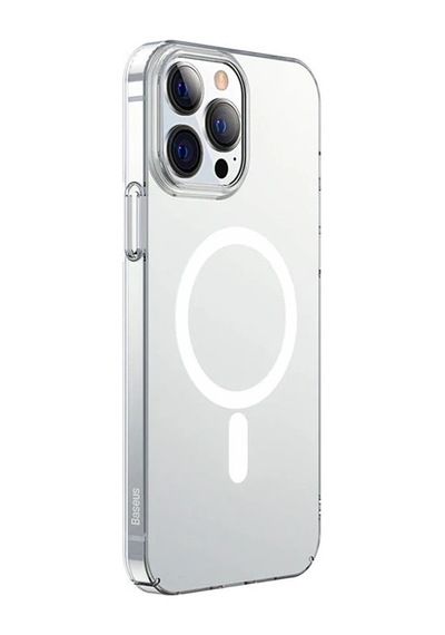 Baseus Crystal İphone 13 Pro Magsafe Silikon Kılıf + Tempered Ekran Koruyucu Set- 5775