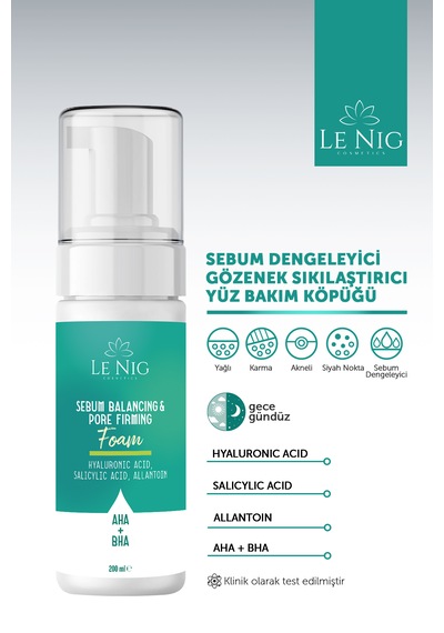 Le Nig Sebum Dengeleyici Yüz Temizleme Köpüğü 200 ML