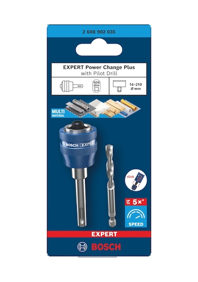 Bosch Expert Sds-plus Hss-g Pilot Uçlu Hızlı Değişim Panç Adaptörü 2608902035