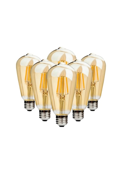 Rustik Flemanlı Led Ampul 4 Watt E27 Duy 2700 Kelvin St64 Tipi 10'Lu Paket