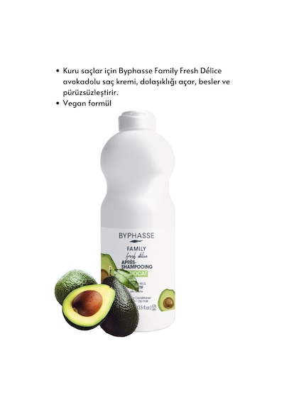Byphasse Family Fresh Avokado Özlü Besleyici Saç Kremi 400 ML