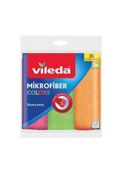 Mikrofiber Colors Bez, 3'lü Paket Belirtilmemiş