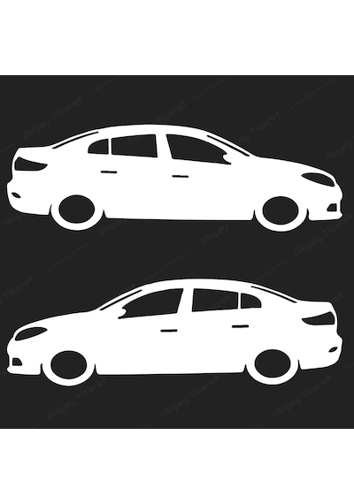 Renault Fluence Sticker Fluence Gölge Sticker Arma Sticker