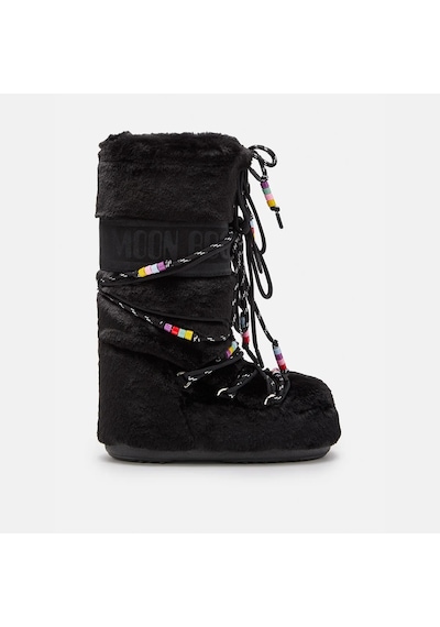 Moon Boot Icon Faux Fur Beads Kadın Bot 80d1408990 Siyah