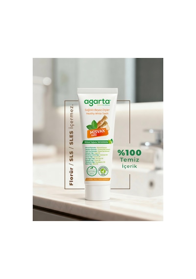 Agarta Doğal Misvak Özlü Diş Macunu 100 ML