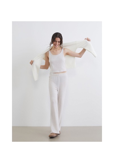 LC Waikiki Alıta Cıty Farkıyla Lcw Dream Ekru Penye Düz Kolsuz Kadın Pijama Takım Ekru - 929509671 Ekru LC Waikiki Alıta Cıty Farkıyla Lcw Dream Ekru Penye Düz Kolsuz Kadın Pijama Takım Ekru - 929509671 Ekru