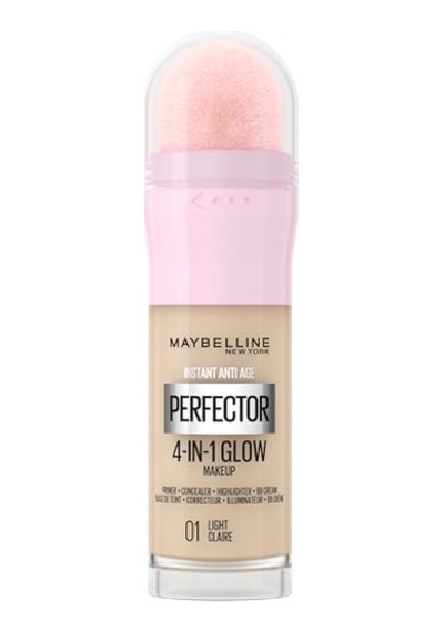 Maybelline New York 4'ü 1 Arada Kapatıcı, Bb Krem, Instant Perfector Glow 20 Ml - No. 01 Light 00