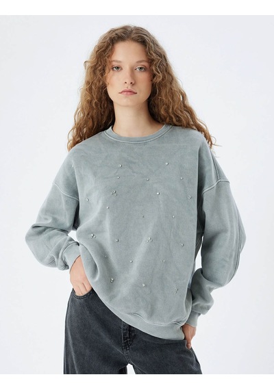 Koton Kadın Sweatshirt Gri 5wal10125ık 25ky59001743 Y5906