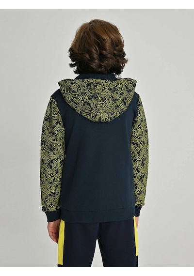 Fenerium Çocuk Trıbun Logo Patternli Sweat Fb Laci Yeni