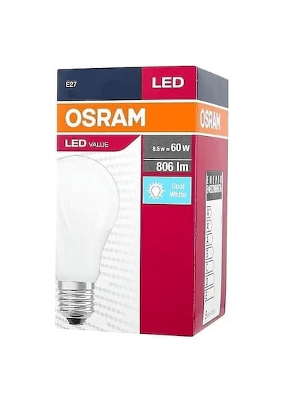Osram Led Value Ampul Beyaz Işık 8.5 W 60watt 5 Adet