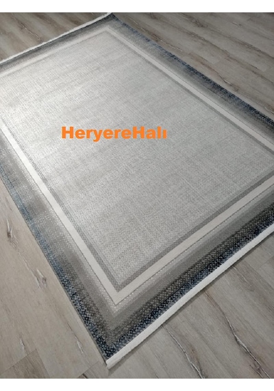Yamalıhome Quka Halı Bodrum 7008lacivert Gri %100 Akrilik 160x230