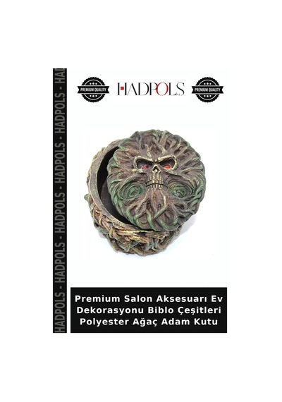 Premium Salon Aksesuarı Ev Dekorasyonu Biblo Çeşitleri Polyester Ağaç Adam Kutu