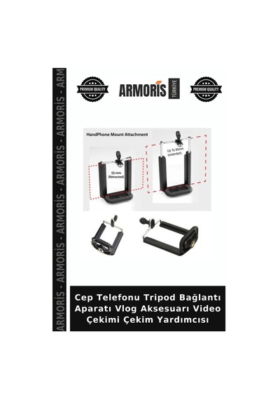 Cep Telefonu Tripod Bağlantı Aparatı Vlog Aksesuarı Video Çekimi Çekim Yardımcısı
