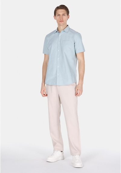 Colin's Colins Regular Fit Shirt Neck Düz Erkek Yeşil Kısa Kol Gömlek Cl1073847 Cl1073847 Q1.v1 Grn Yeşil