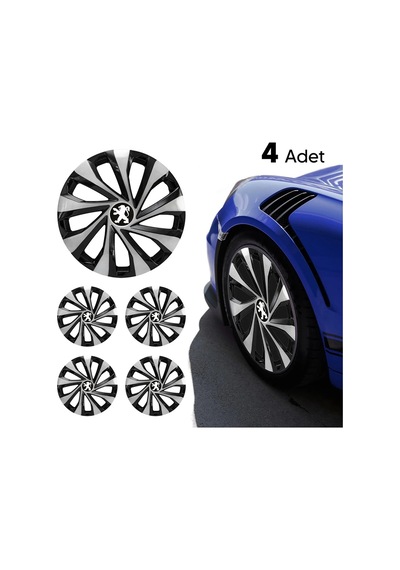 Peugeot 15 Inc Jant Kapağı Renkli Kırılmaz Pejo /5810çiftpejo/