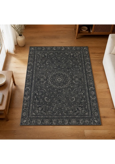 Kartela Halı Suma Halı Jüt Taban Dokuma Halı Antrasit - 200 X 300 Cm