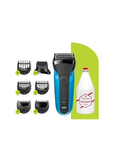 Braun 3 Serisi 310 BT BLU 3’ü 1 Arada Islak - Kuru Kablosuz Tıraş Makinesi + Old Spice Tıraş Sonrası Losyon 100 ML